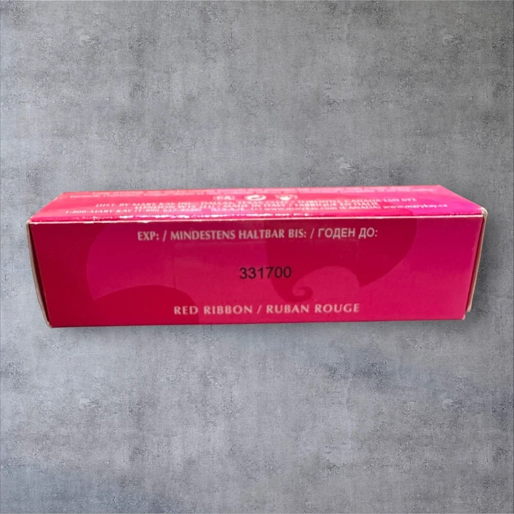 Mary Kay‎ Signature Lip Polish Red Ribbon 8g .28oz New In Box Satin Sheen Italy